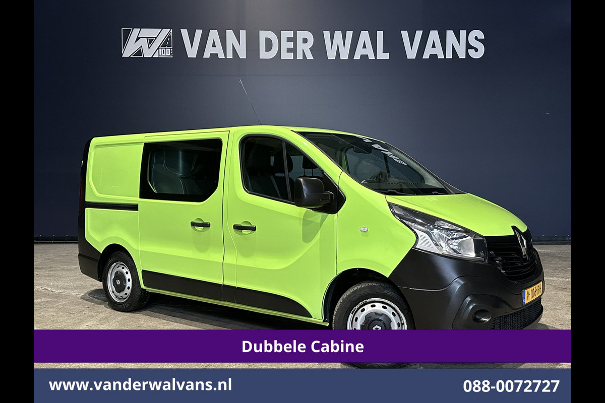 Renault Trafic 1.6 dCi 122pk inrichting L1H1 Dubbele cabine Euro6 Airco | 6-Zits | Navigatie Trekhaak, Cruisecontrol, Parkeersensoren, Bijrijdersbank