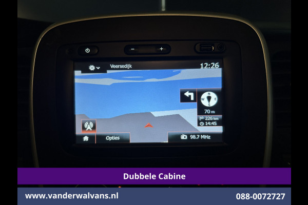 Renault Trafic 1.6 dCi 122pk inrichting L1H1 Dubbele cabine Euro6 Airco | 6-Zits | Navigatie Trekhaak, Cruisecontrol, Parkeersensoren, Bijrijdersbank
