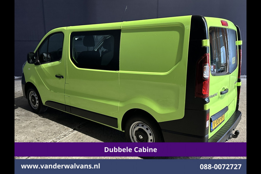 Renault Trafic 1.6 dCi 122pk inrichting L1H1 Dubbele cabine Euro6 Airco | 6-Zits | Navigatie Trekhaak, Cruisecontrol, Parkeersensoren, Bijrijdersbank