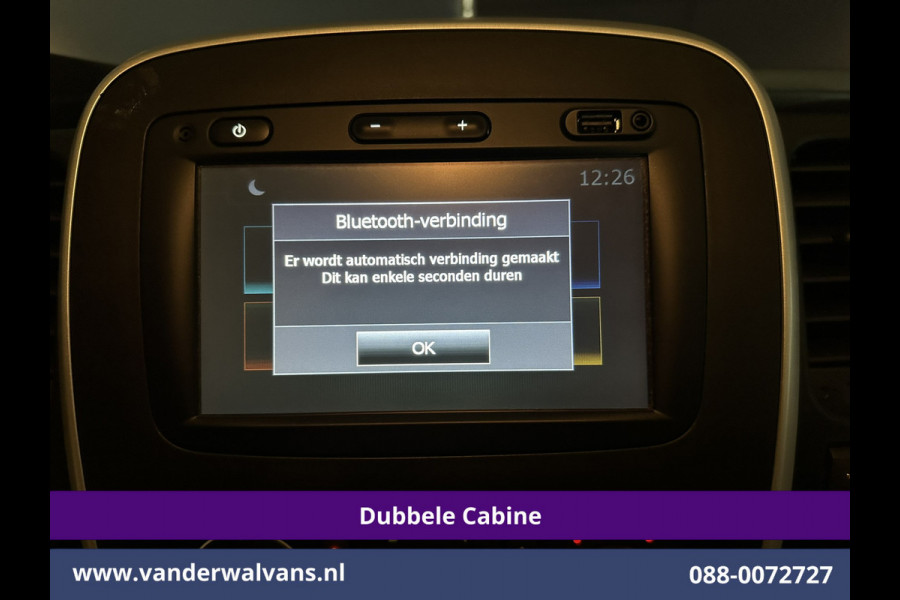 Renault Trafic 1.6 dCi 122pk inrichting L1H1 Dubbele cabine Euro6 Airco | 6-Zits | Navigatie Trekhaak, Cruisecontrol, Parkeersensoren, Bijrijdersbank