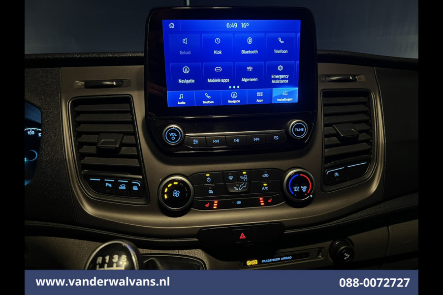 Ford Transit 2.0 TDCI 131pk L4H3 Euro6 Airco | Camera | Apple Carplay | Navigatie | Cruisecontrol | Stoelverwarming Cruisecontrol, parkeersensoren, verwarmde voorruit, bijrijdersbank, Android auto