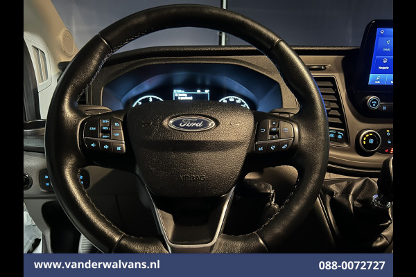 Ford Transit 2.0 TDCI 131pk L4H3 Euro6 Airco | Camera | Apple Carplay | Navigatie | Cruisecontrol | Stoelverwarming Cruisecontrol, parkeersensoren, verwarmde voorruit, bijrijdersbank, Android auto
