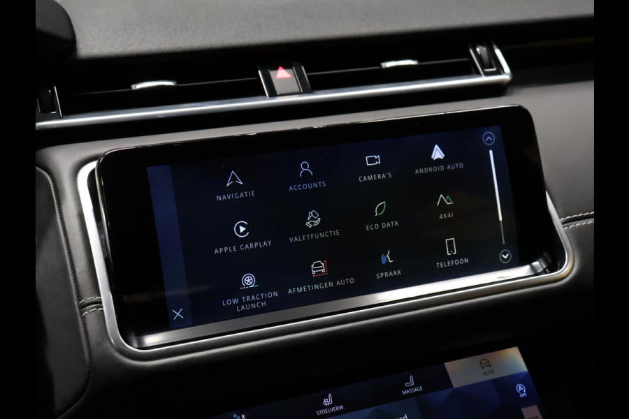 Land Rover Range Rover Velar 2.0 P400e R-Dynamic HSE [SCHUIFKANTELDAK, STOELMASSAGE, TREKHAAK AFNEEMBAAR, MEMORY SEATS, APPLE CARPLAY, ANDROID, MERIDIAN SOUND, OFFROAD MODE, 360 CAMERA, VOL LEDER, ADAPTIVE CRUISE, STOELVERWARMING, ]