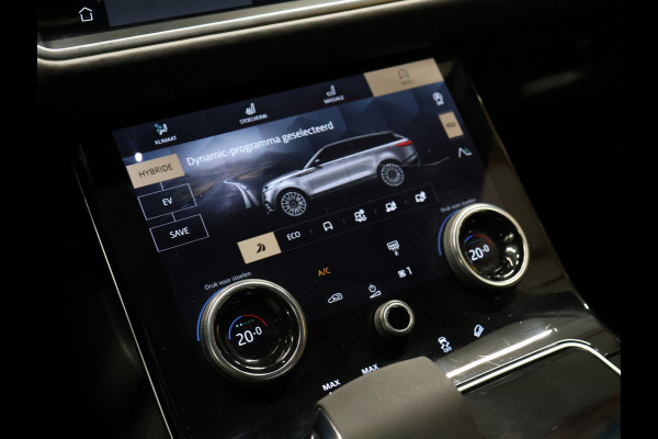 Land Rover Range Rover Velar 2.0 P400e R-Dynamic HSE [SCHUIFKANTELDAK, STOELMASSAGE, TREKHAAK AFNEEMBAAR, MEMORY SEATS, APPLE CARPLAY, ANDROID, MERIDIAN SOUND, OFFROAD MODE, 360 CAMERA, VOL LEDER, ADAPTIVE CRUISE, STOELVERWARMING, ]