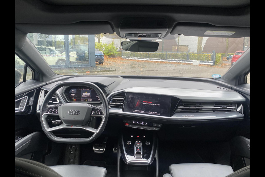 Audi Q4 Sportback e-tron 50 quattro S edition 77 kWh S-LINE IN -ENTERIEUR | PANO | ADD.CRUISE | CAMERA | ELEC STOELEN MET GEHEUGEN | RIJKLAAR GELEVERD Audi Q4 Sportback e-tron 50 quattro S edition 77 kWh S-LINE IN -ENTERIEUR | PANO | ADD.CRUISE | CAMERA | ELEC STOELEN MET GEHEUGEN | RIJKLAAR GELEVERD