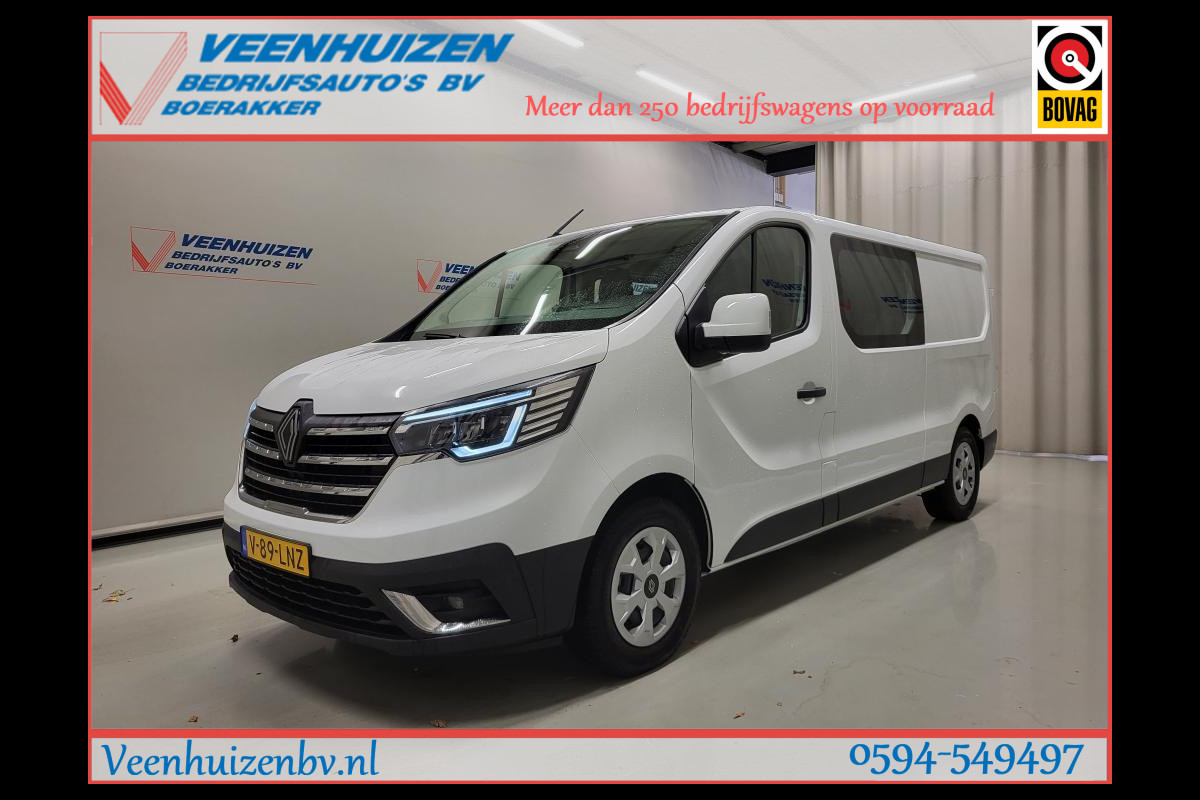Renault Trafic E-Tech 52kWh L2/H1 Dubbele Cabine Elektrisch! Renault Trafic E-Tech 52kWh L2/H1 Dubbele Cabine Elektrisch!