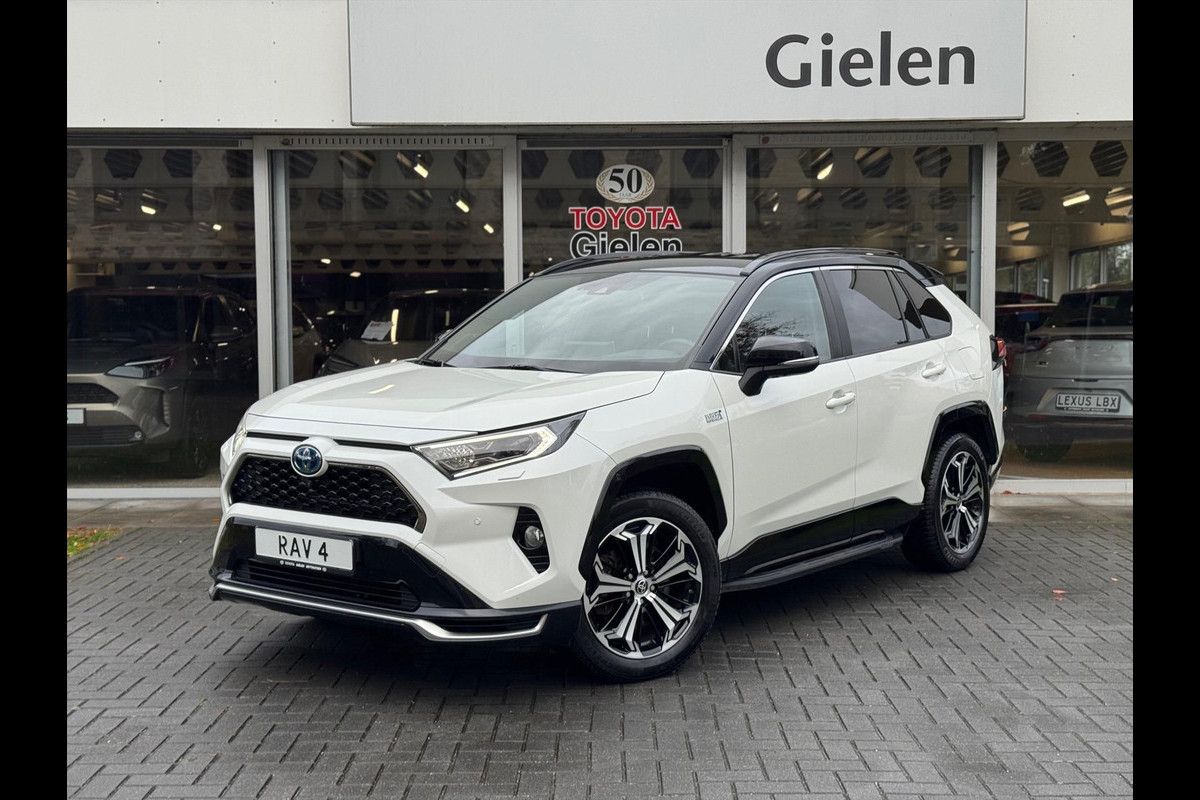 Toyota RAV4 2.5 Plug-in Hybrid AWD Bi-Tone Plus | Trekhaak, Head up display, JBL, Leer, Geheugenfunctie, 360 camera, Stoel+stuurverwarming,