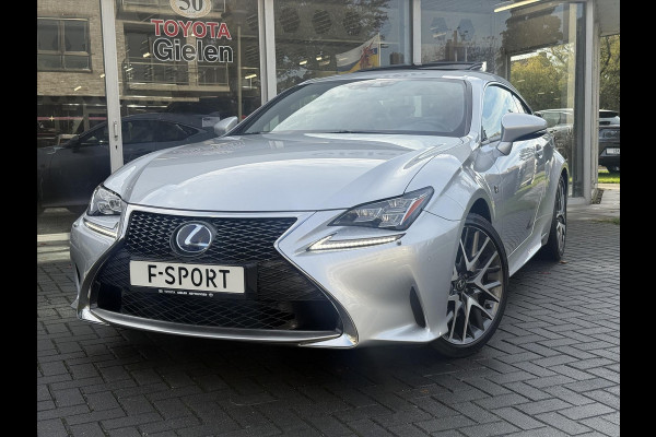 Lexus RC 300h F Sport Line | Schuifdak, Parkeersensoren, Stoelventilatie + verwarming, Leer, Dodehoekherkenning, Navigatie