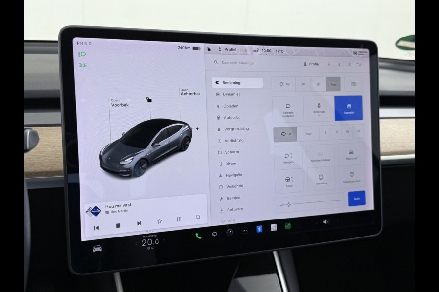 Tesla Model 3 RWD SR+ 60kWh 325PK SOH 88% Trekhaak 1.000KG Trekgewicht Lmv AutoPilot Leder PanoDak Adaptive-Cruise Lmv Camera's Elektr.-Stuur+ Navi LED ACC DAB Voorverwarmen interieur via App Keyless via Telefoonsleutel One-Pedal-Drive 1e Eigenaar Origineel Nederlandse Auto tot 11kw laden thuis! 1.584kg licht! Accu garantie 160.000km/28-09-2028 Tesla Model 3 RWD SR+ 60kWh 325PK SOH 88% Trekhaak 1.000KG Trekgewicht Lmv AutoPilot Leder PanoDak Adaptive-Cruise Lmv Camera's Elektr.-Stuur+ Navi LED ACC DAB Voorverwarmen interieur via App Keyless via Telefoonsleutel One-Pedal-Drive 1e Eigenaar Origineel Nederlandse Auto tot 11kw laden thuis! 1.584kg licht! Accu garantie 160.000km/28-09-2028