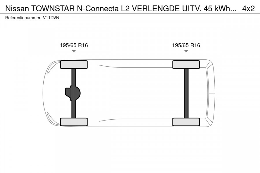 Nissan Townstar N-Connecta L2 VERLENGDE UITV. 45 kWh 100 % Elektrisch 301 Km ( WLPT ) Nissan Townstar N-Connecta L2 VERLENGDE UITV. 45 kWh 100 % Elektrisch 301 Km ( WLPT )