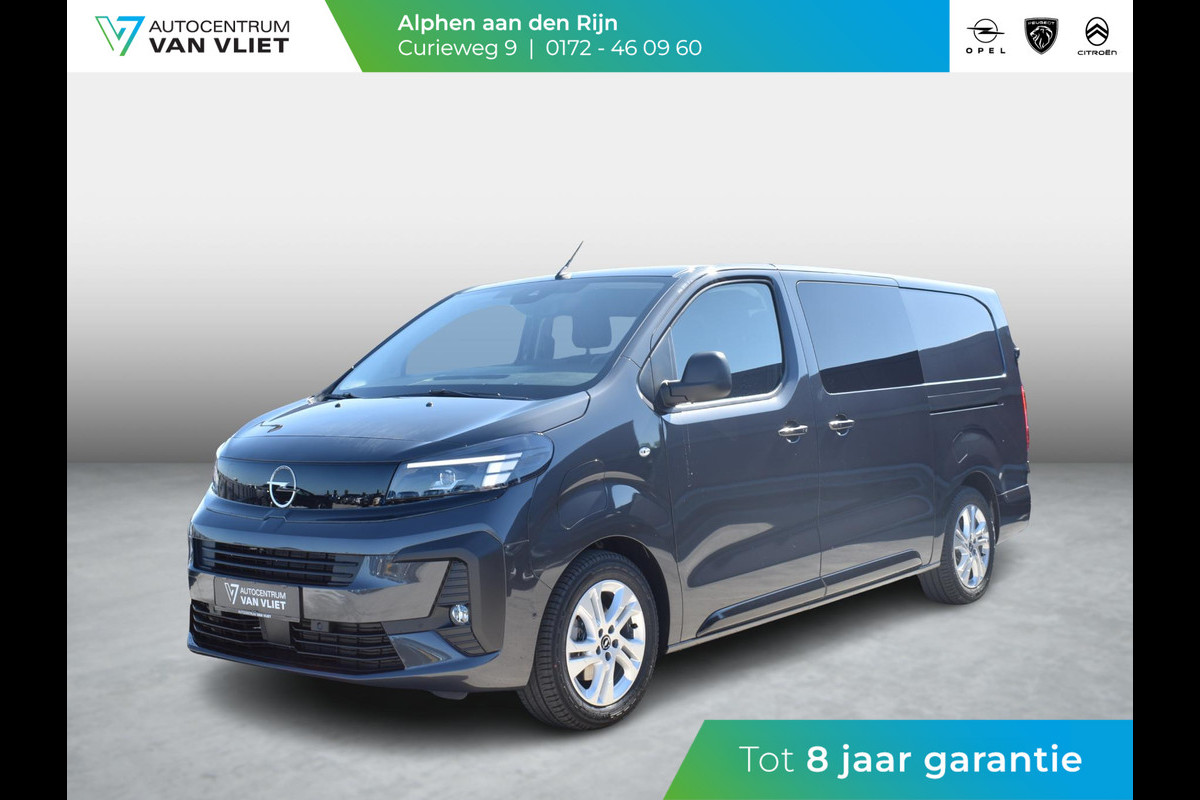 Opel Vivaro Electric 75 kWh Dubbele Cabine | 8 jaar garantie | 2x schuifdeur | Dynamic Comfort NAV Pakket | Comfort Pakket |  Exterieur pakket | Winterpakket | Betimmering | LM velgen | Rijklaarprijs Opel Vivaro Electric 75 kWh Dubbele Cabine | 8 jaar garantie | 2x schuifdeur | Dynamic Comfort NAV Pakket | Comfort Pakket |  Exterieur pakket | Winterpakket | Betimmering | LM velgen | Rijklaarprijs