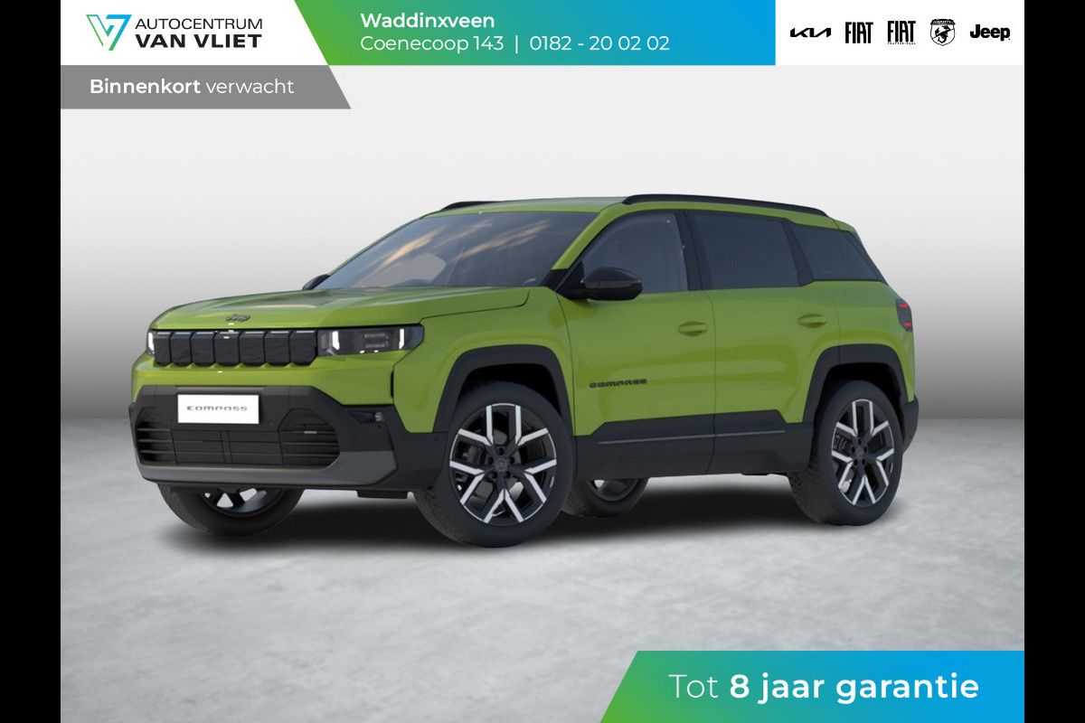 Jeep Compass First Edition 74 kWh | Adapt. Cruise | Camera | Carplay | 20" | Elektr. A-Klep | Navi | Winter Pack | Private Lease € 760,-* Jeep Compass First Edition 74 kWh | Adapt. Cruise | Camera | Carplay | 20" | Elektr. A-Klep | Navi | Winter Pack | Private Lease € 760,-*
