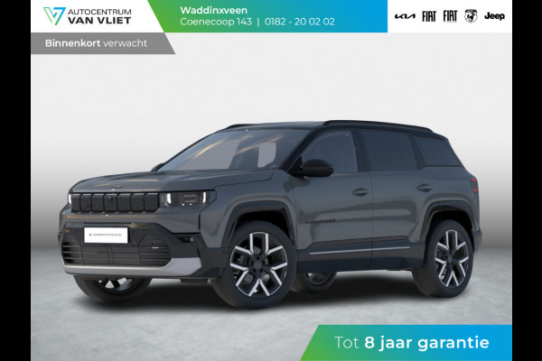 Jeep Compass First Edition 74 kWh | Adapt. Cruise | Camera | Carplay | 20" | Elektr. A-Klep | Navi | Winter Pack | Schuif/Kanteldak | Premium Pack | Conv. Pack | Warmtepomp Jeep Compass First Edition 74 kWh | Adapt. Cruise | Camera | Carplay | 20" | Elektr. A-Klep | Navi | Winter Pack | Schuif/Kanteldak | Premium Pack | Conv. Pack | Warmtepomp
