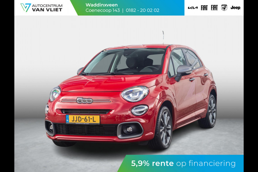 Fiat 500X 1.5 Hybrid Sport Automaat | Clima | Adapt. Cruise | 18" | Apple Carplay | Camera | PDC | Keyless | Navi | BSM Fiat 500X 1.5 Hybrid Sport Automaat | Clima | Adapt. Cruise | 18" | Apple Carplay | Camera | PDC | Keyless | Navi | BSM