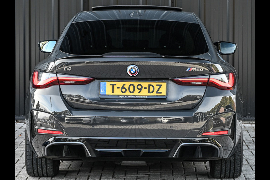 BMW i4 M50 GRAN COUPE HIGH EXECUTIVE 84 kWh 544 PK| M-SPORT PRO | COMFORT ACCESS | CARBON-PAKKET | MEMORY SEATS | LEDER | STUURWIELVERW BMW i4 M50 GRAN COUPE HIGH EXECUTIVE 84 kWh 544 PK| M-SPORT PRO | COMFORT ACCESS | CARBON-PAKKET | MEMORY SEATS | LEDER | STUURWIELVERW