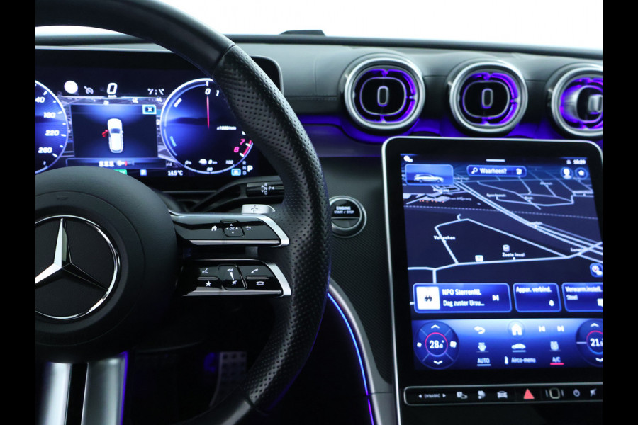 Mercedes-Benz C-Klasse Estate 300 e AMG Plug-In Hybride AMG Line | Night Pakket | Trekhaak | Panorama Schuif-Kanteldak | Memory Voorstoelen. Inclusief 24 maanden Mercedes-Benz Certified garantie voor Europa. Mercedes-Benz C-Klasse Estate 300 e AMG Plug-In Hybride AMG Line | Night Pakket | Trekhaak | Panorama Schuif-Kanteldak | Memory Voorstoelen. Inclusief 24 maanden Mercedes-Benz Certified garantie voor Europa.