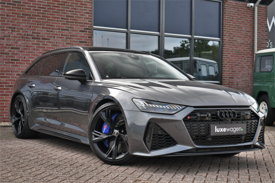 Audi RS6 Avant 4.0 TFSI quattro Dyn+ B&O-high Carbon Pano Ceramic HUD Alc-hemel Softclose Stoelvent Audi RS6 Avant 4.0 TFSI quattro Dyn+ B&O-high Carbon Pano Ceramic HUD Alc-hemel Softclose Stoelvent
