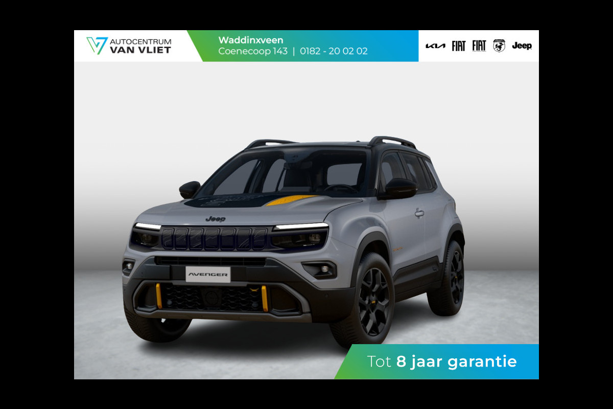 Jeep Avenger 1.2T 4xe The North Face | Clima | Apple Carplay | Adapt. Cruise | Elektr. A-Klep | Keyless | Navi | Stoel&Stuurverwarming Jeep Avenger 1.2T 4xe The North Face | Clima | Apple Carplay | Adapt. Cruise | Elektr. A-Klep | Keyless | Navi | Stoel&Stuurverwarming