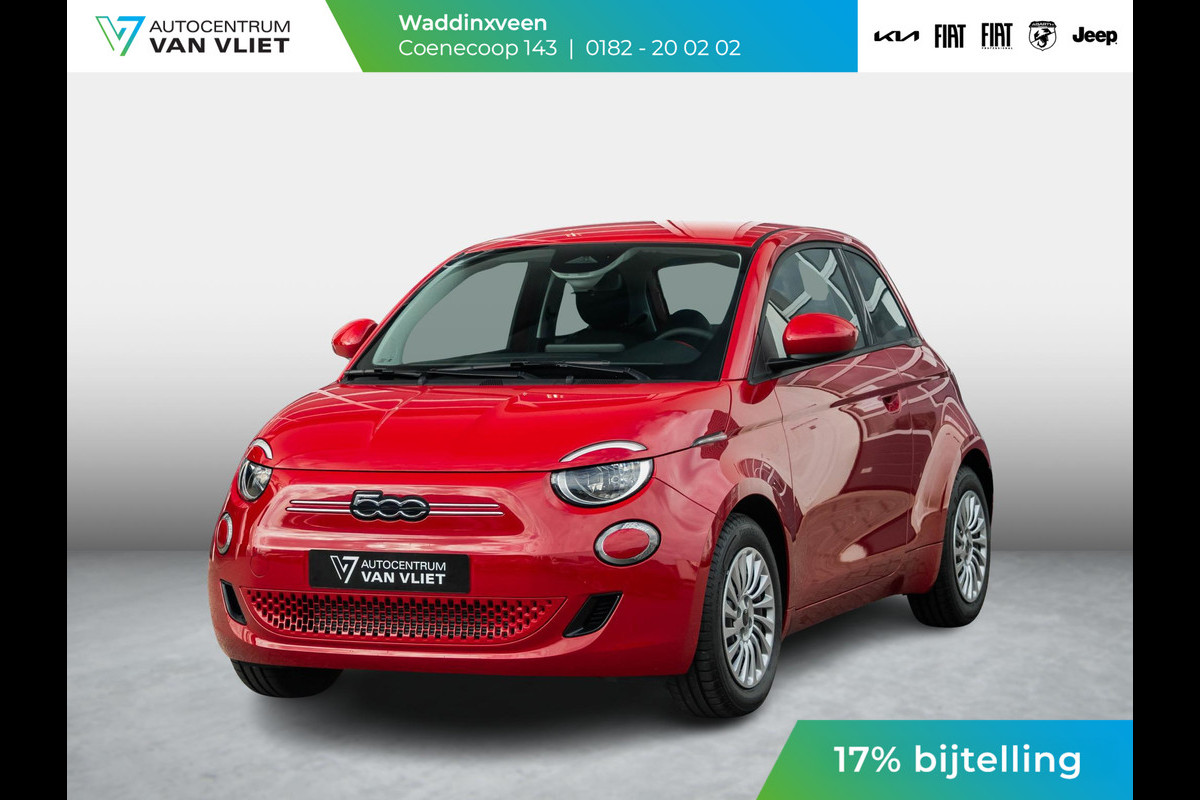 Fiat 500E 42 kWh | Uit voorraad leverbaar | 17% Bijtelling| Clima | Cruise | Apple Carplay Fiat 500E 42 kWh | Uit voorraad leverbaar | 17% Bijtelling| Clima | Cruise | Apple Carplay