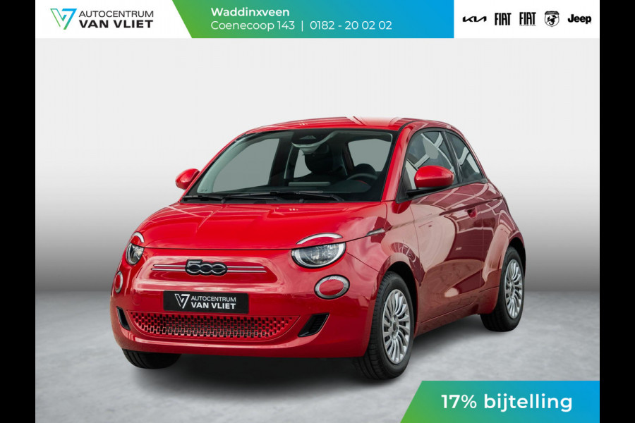 Fiat 500E 42 kWh | Uit voorraad leverbaar | 17% Bijtelling| Clima | Cruise | Apple Carplay Fiat 500E 42 kWh | Uit voorraad leverbaar | 17% Bijtelling| Clima | Cruise | Apple Carplay