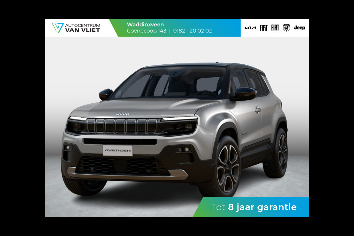 Jeep Avenger 1.2 e-Hybrid Summit | Uit voorraad leverbaar | Winter Pack | Schuif/Kanteldak | Infotaiment&Convenience Pack | Bicolore Jeep Avenger 1.2 e-Hybrid Summit | Uit voorraad leverbaar | Winter Pack | Schuif/Kanteldak | Infotaiment&Convenience Pack | Bicolore