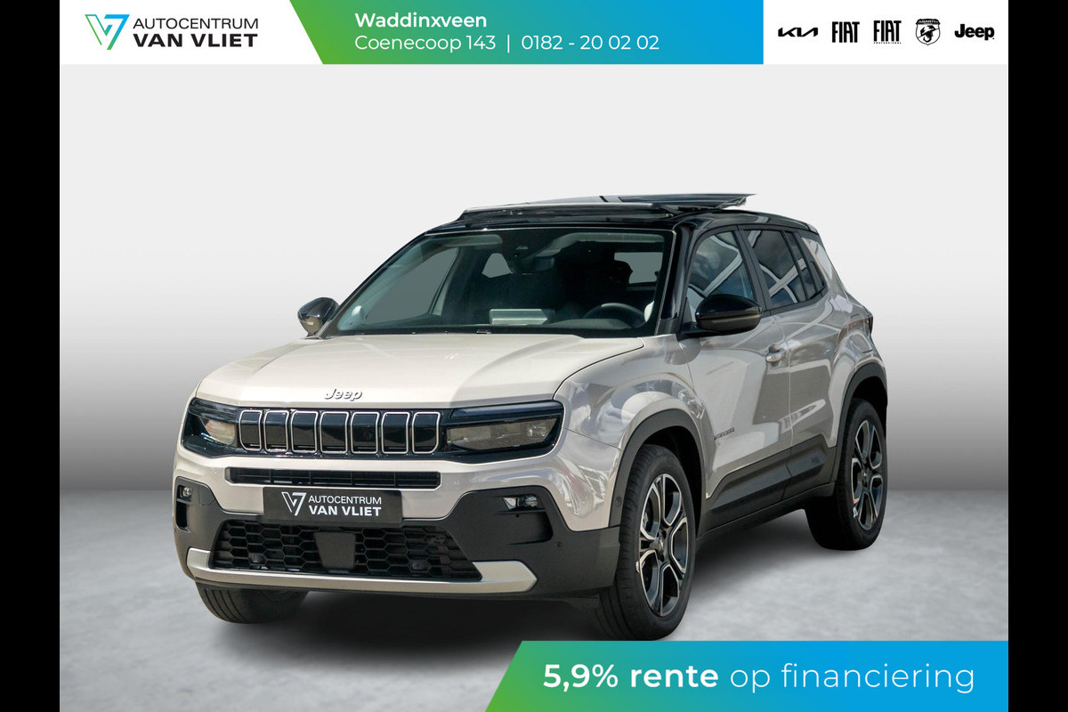 Jeep Avenger Summit 54 kWh | Uit voorraad leverbaar | 17%  Bijtelling | Schuif/Kanteldak | Winter Pack | Warmtepomp | Info&Convenience Pack | Full Operational Lease € 599,- Jeep Avenger Summit 54 kWh | Uit voorraad leverbaar | 17%  Bijtelling | Schuif/Kanteldak | Winter Pack | Warmtepomp | Info&Convenience Pack | Full Operational Lease € 599,-