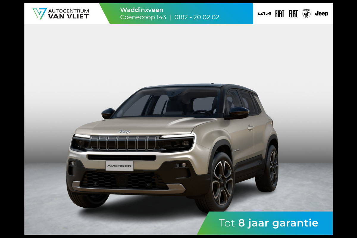 Jeep Avenger 1.2 e-Hybrid Summit | Uit voorraad leverbaar | Winter Pack | Schuif/Kanteldak | Infotaiment&Convenience Pack | Bicolore Jeep Avenger 1.2 e-Hybrid Summit | Uit voorraad leverbaar | Winter Pack | Schuif/Kanteldak | Infotaiment&Convenience Pack | Bicolore