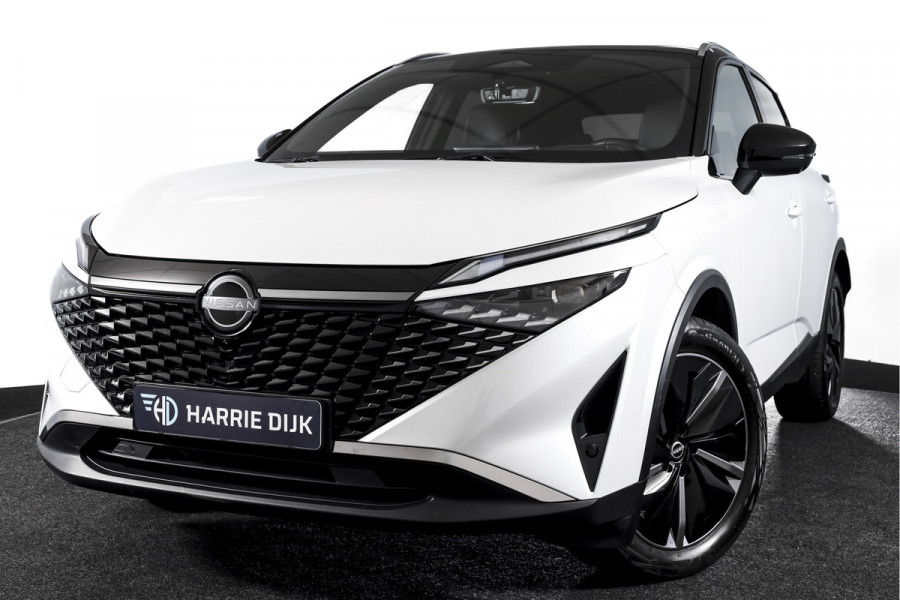 Nissan QASHQAI 1.3 MHEV Xtronic Tekna 158 PK - Automaat | Pano | Winterpakket | Elek. Stoel | Dig. Cockpit | Adapt. Cruise | Head-Up | 360 Camera | NAV + App. Connect | ECC | Elek Klep | LM 19" | 3206