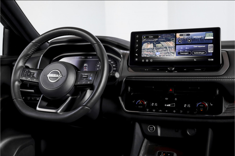 Nissan QASHQAI 1.3 MHEV Xtronic Tekna 158 PK - Automaat | Pano | Winterpakket | Elek. Stoel | Dig. Cockpit | Adapt. Cruise | Head-Up | 360 Camera | NAV + App. Connect | ECC | Elek Klep | LM 19" | 3206