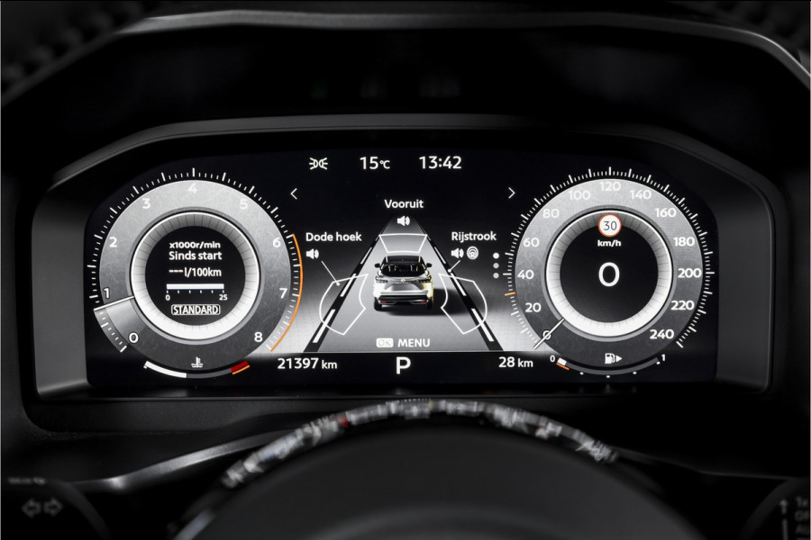 Nissan QASHQAI 1.3 MHEV Xtronic Tekna 158 PK - Automaat | Pano | Winterpakket | Elek. Stoel | Dig. Cockpit | Adapt. Cruise | Head-Up | 360 Camera | NAV + App. Connect | ECC | Elek Klep | LM 19" | 3206