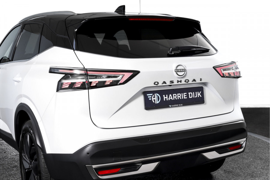 Nissan QASHQAI 1.3 MHEV Xtronic Tekna 158 PK - Automaat | Pano | Winterpakket | Elek. Stoel | Dig. Cockpit | Adapt. Cruise | Head-Up | 360 Camera | NAV + App. Connect | ECC | Elek Klep | LM 19" | 3206