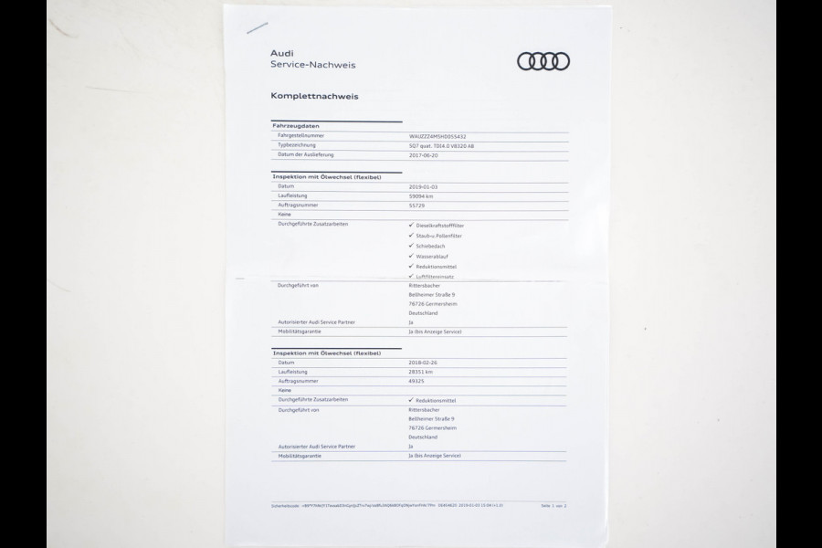 Audi SQ7 4.0 TDI Quattro Pro Line + Aut. *PANO | LUXURY-LEATHER | FULL-LED | DIGI-COCKPIT | BOSE-SOUND | KEYLESS | CAMERA | NAVI-FULLMAP | HEATED/VENTILATED-COMFORTSEATS | SHIFT-PADDLES | CARBON-INLAY | ECC | ADAPTIVE-CRUISE |