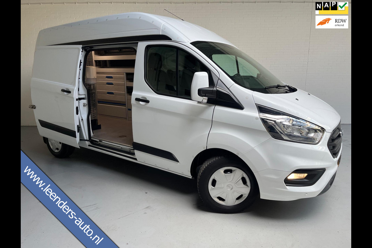 Ford Transit Custom SERVICEWAGEN LANG/ HOOG 320 2.0 TDCI EURO6 L2H2 TREND, SORTIMO INRICHTING ,V230 OMVORMER, RIJKLAARPRIJS