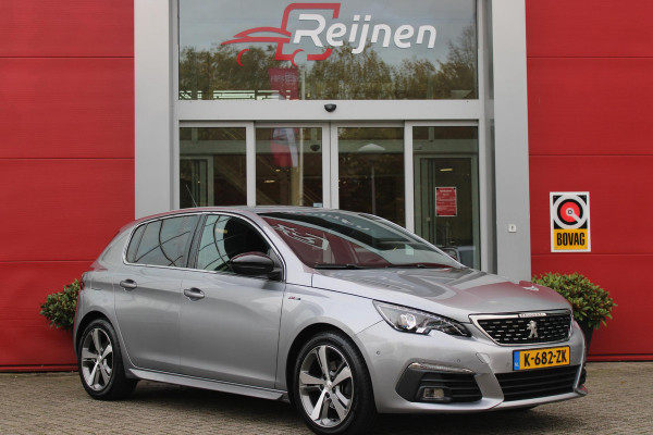 Peugeot 308 1.2 130PK GT-LINE | MASSAGE STOELEN | NAVIGATIE | APPLE CARPLAY/ANDROID AUTO | 17" LICHTMETALEN VELGEN | ALL SEASON BANDEN | FULL LED KOPLAMPEN | DAB+ RADIO | CLIMATE CONTROL | STOEL VERWARMING | CRUISE CONTROL | KEYLESS ENTRY/START | DODEHOEK BEWAKING | ACHTERUITRIJ CAMERA | PARKEERSENSOREN VOOR EN ACHTER |