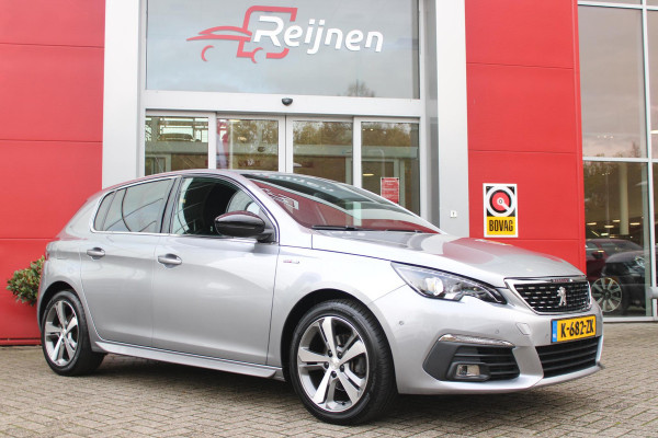 Peugeot 308 1.2 130PK GT-LINE | MASSAGE STOELEN | NAVIGATIE | APPLE CARPLAY/ANDROID AUTO | 17" LICHTMETALEN VELGEN | ALL SEASON BANDEN | FULL LED KOPLAMPEN | DAB+ RADIO | CLIMATE CONTROL | STOEL VERWARMING | CRUISE CONTROL | KEYLESS ENTRY/START | DODEHOEK BEWAKING | ACHTERUITRIJ CAMERA | PARKEERSENSOREN VOOR EN ACHTER |