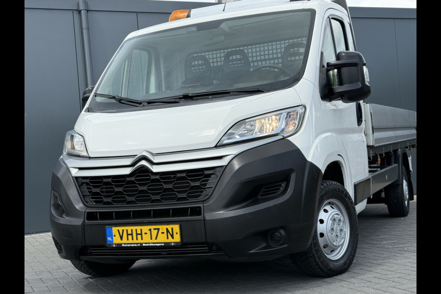 Citroën Jumper 2.2 BlueHDi 140 PK EURO 6 / L4 MAXI PICK UP / 4.20 LAADBAK / 1e EIG. / 2.5 TONS TREKHAAK / 3-ZITS