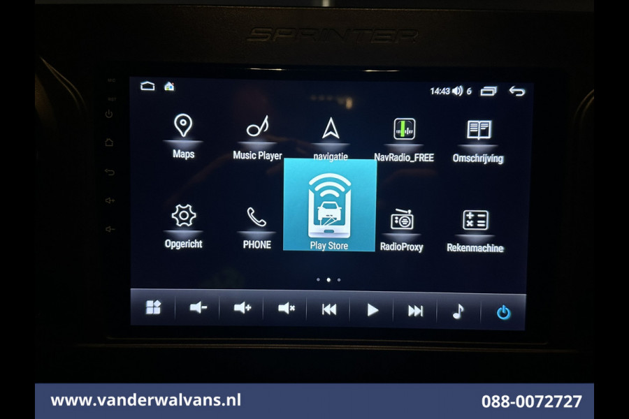 Mercedes-Benz Sprinter 315 CDI 150pk L3H2 Euro6 Airco | Camera | Cruisecontrol | Groot multimediascherm Stoelverwarming, Bijrijdersbank, 270 Graden achterdeuren