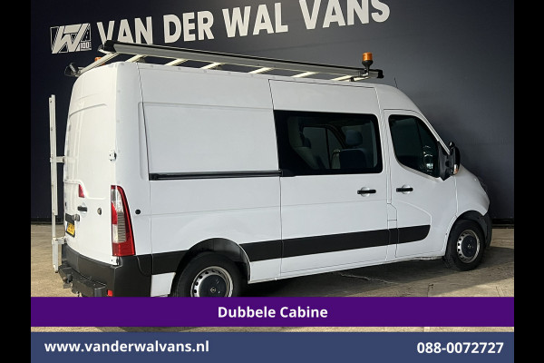 Opel Movano 2.3 Turbo 146pk L2H2 Dubbele cabine Euro6 Airco | Imperiaal | Omvormer | 2500kg Trekhaak Navigatie, Camera, Cruisecontrol, Parkeersensoren, 5-zits