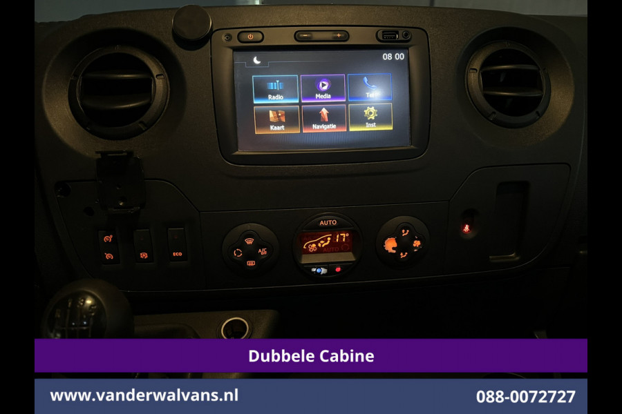 Opel Movano 2.3 Turbo 146pk L2H2 Dubbele cabine Euro6 Airco | Imperiaal | Omvormer | 2500kg Trekhaak Navigatie, Camera, Cruisecontrol, Parkeersensoren, 5-zits