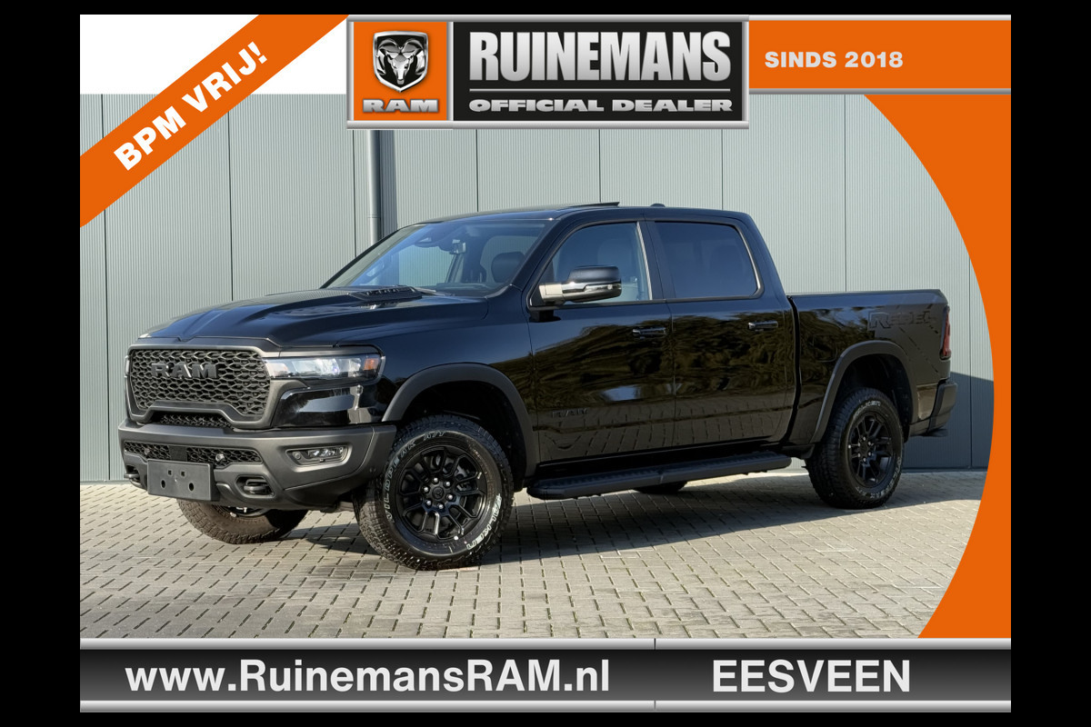 Dodge Ram 1500 3.0 420 PK REBEL PREMIUM / HURRICANE / 2025 MODEL / NIGHT EDITION / LUCHTVERING / PANO / 360 CAMERA / TREKHAAK / 3500 KG AH Dodge Ram 1500 3.0 420 PK REBEL PREMIUM / HURRICANE / 2025 MODEL / NIGHT EDITION / LUCHTVERING / PANO / 360 CAMERA / TREKHAAK / 3500 KG AH
