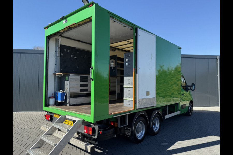 Renault Master T35 2.3 dCi 164 PK E6 / CLIXTAR 2.370 KG LAADVERMOGEN / MOBIELE WERKPLAATS / BOTT INRICHTING / CAMERA / AIRCO / CRUISE