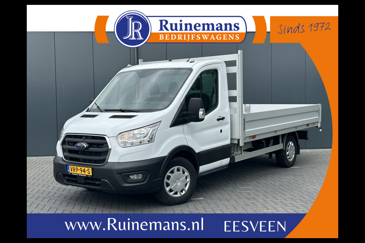 Ford Transit 350 2.0 TDCI 130 PK WB 395 / 4.408 KM !! / LANGE UITVOERING PICK UP / 1e EIG. / AIRCO / CRUISE / 2.800 KG AHG