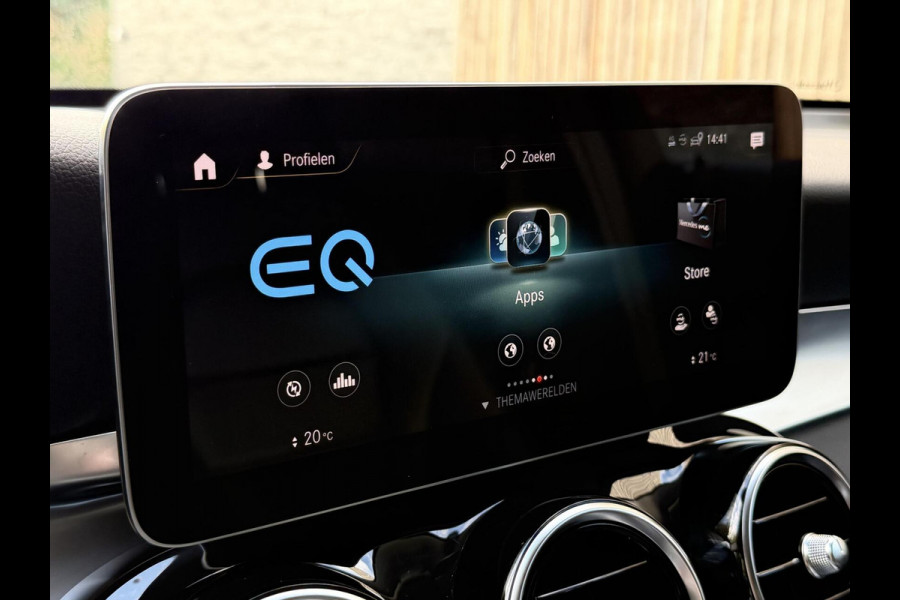 Mercedes-Benz GLC 300e 4MATIC Automaat | Vol leer | LED verlichting | Stoelverwarming | Elektrisch verstelbare stoelen | Blauw metallic | Climate