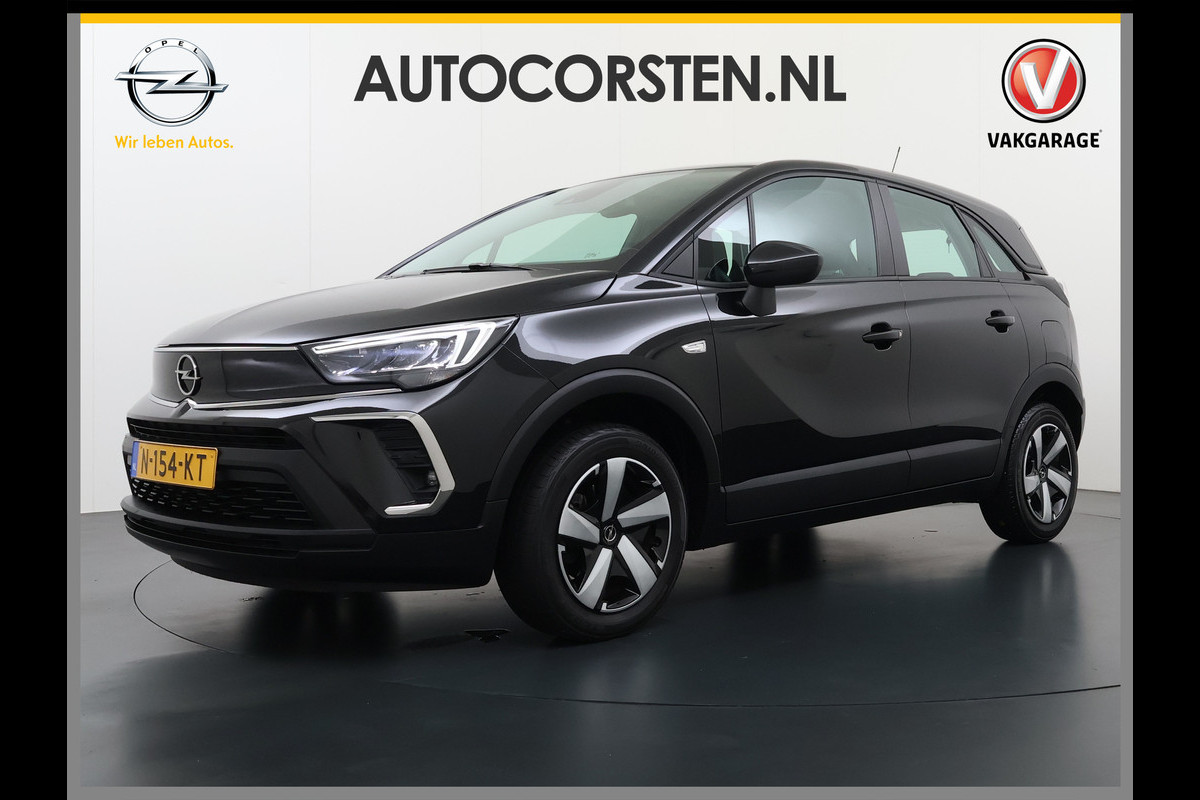 Opel Crossland T 131PK AUT-6 Apple Carplay Android Auto Navi* Ecc Cruise Control Camera Stoel+Stuurverwarming Pdc Elegance DAB Bluetooth Lane Assist Led Winter Pakket Parkeer Pakket Mooie en complete Opel Crossland! € 32.000 nieuw! EURO6