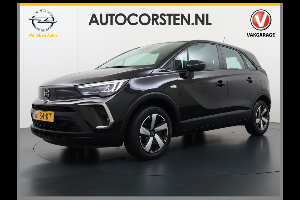 Opel Crossland T 131PK AUT-6 Apple Carplay Android Auto Navi* Ecc Cruise Control Camera Stoel+Stuurverwarming Pdc Elegance DAB Bluetooth Lane Assist Led Winter Pakket Parkeer Pakket Mooie en complete Opel Crossland! € 32.000 nieuw! EURO6