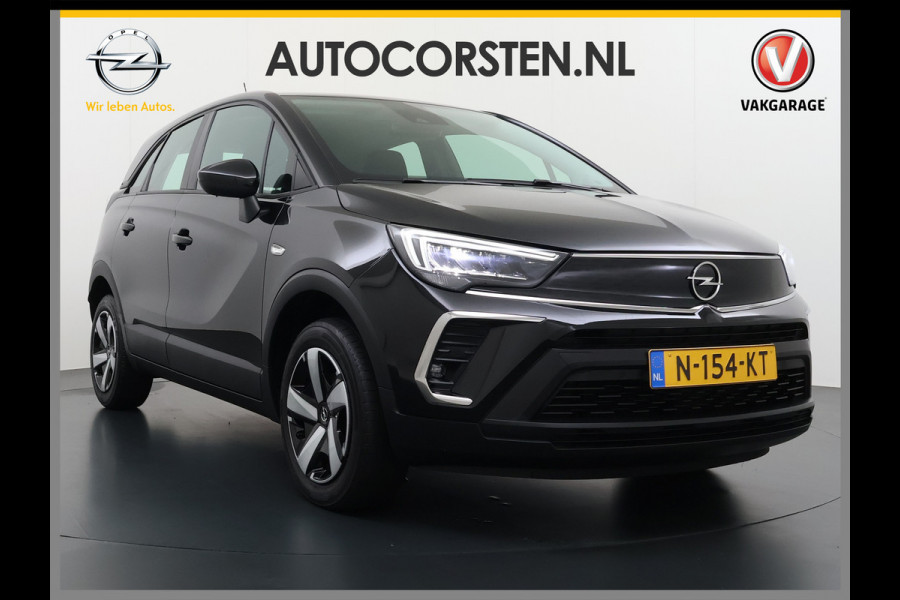 Opel Crossland T 131PK AUT-6 Apple Carplay Android Auto Navi* Ecc Cruise Control Camera Stoel+Stuurverwarming Pdc Elegance DAB Bluetooth Lane Assist Led Winter Pakket Parkeer Pakket Mooie en complete Opel Crossland! € 32.000 nieuw! EURO6