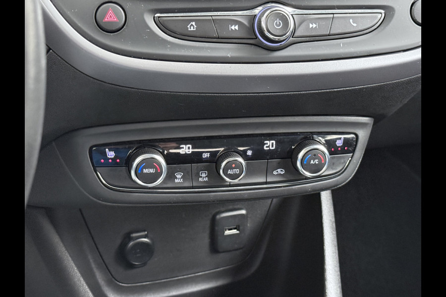 Opel Crossland T 131PK AUT-6 Apple Carplay Android Auto Navi* Ecc Cruise Control Camera Stoel+Stuurverwarming Pdc Elegance DAB Bluetooth Lane Assist Led Winter Pakket Parkeer Pakket Mooie en complete Opel Crossland! € 32.000 nieuw! EURO6