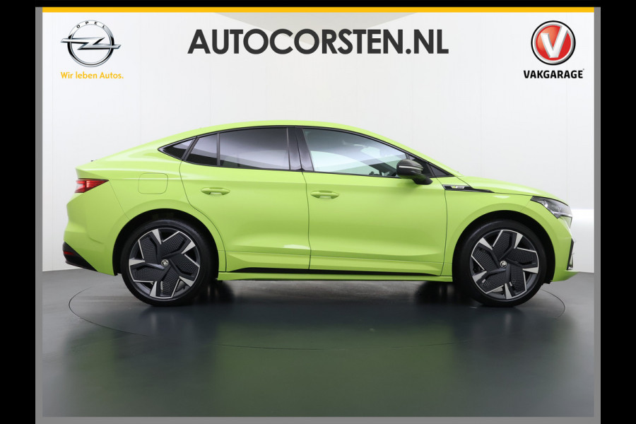 Škoda Enyaq Coupé iV *GERESERVEERD* 82 RS 300PK 4WD Pano-Dak Lmv 21" W-pomp Led-Matrix Adaptive-Cr Sportst-+Elektr+Geheugen+Verwarmd Camera Leer/Alcantara Navi Ecc  Adaptive-Onderstel Keyless Elektrische Achterklep DAB Stoelverwarming V+A   Premium Audio Stuurverwarming AWD Origineel Nederlandse Auto in Nieuwstaat ! 1e Eigenaar Nieuwprijs €63.880,- Škoda Enyaq Coupé iV *GERESERVEERD* 82 RS 300PK 4WD Pano-Dak Lmv 21" W-pomp Led-Matrix Adaptive-Cr Sportst-+Elektr+Geheugen+Verwarmd Camera Leer/Alcantara Navi Ecc  Adaptive-Onderstel Keyless Elektrische Achterklep DAB Stoelverwarming V+A   Premium Audio Stuurverwarming AWD Origineel Nederlandse Auto in Nieuwstaat ! 1e Eigenaar Nieuwprijs €63.880,-
