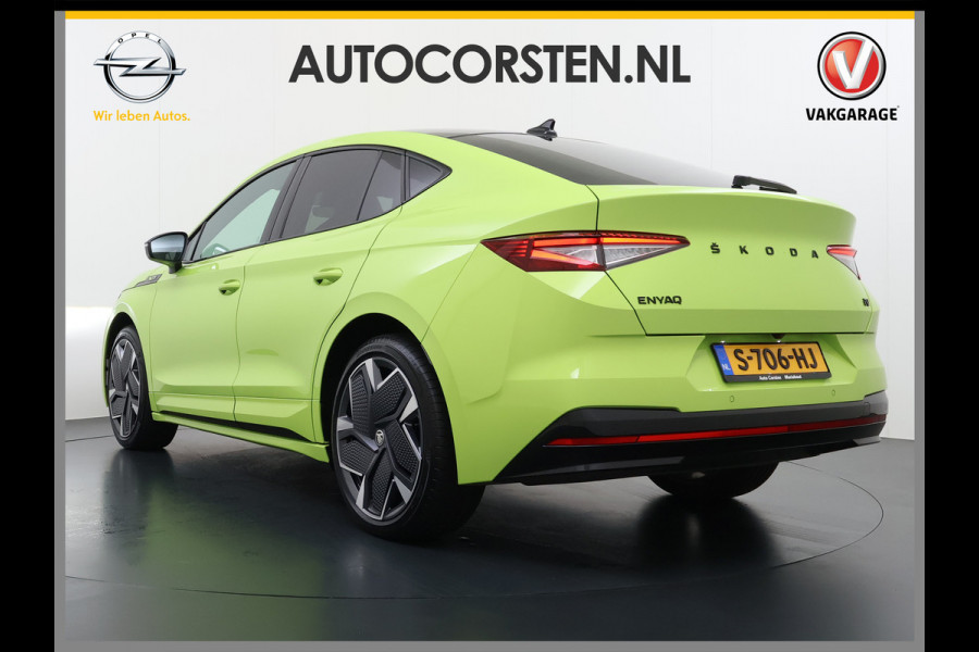 Škoda Enyaq Coupé iV *GERESERVEERD* 82 RS 300PK 4WD Pano-Dak Lmv 21" W-pomp Led-Matrix Adaptive-Cr Sportst-+Elektr+Geheugen+Verwarmd Camera Leer/Alcantara Navi Ecc  Adaptive-Onderstel Keyless Elektrische Achterklep DAB Stoelverwarming V+A   Premium Audio Stuurverwarming AWD Origineel Nederlandse Auto in Nieuwstaat ! 1e Eigenaar Nieuwprijs €63.880,- Škoda Enyaq Coupé iV *GERESERVEERD* 82 RS 300PK 4WD Pano-Dak Lmv 21" W-pomp Led-Matrix Adaptive-Cr Sportst-+Elektr+Geheugen+Verwarmd Camera Leer/Alcantara Navi Ecc  Adaptive-Onderstel Keyless Elektrische Achterklep DAB Stoelverwarming V+A   Premium Audio Stuurverwarming AWD Origineel Nederlandse Auto in Nieuwstaat ! 1e Eigenaar Nieuwprijs €63.880,-