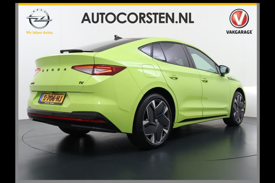 Škoda Enyaq Coupé iV *GERESERVEERD* 82 RS 300PK 4WD Pano-Dak Lmv 21" W-pomp Led-Matrix Adaptive-Cr Sportst-+Elektr+Geheugen+Verwarmd Camera Leer/Alcantara Navi Ecc  Adaptive-Onderstel Keyless Elektrische Achterklep DAB Stoelverwarming V+A   Premium Audio Stuurverwarming AWD Origineel Nederlandse Auto in Nieuwstaat ! 1e Eigenaar Nieuwprijs €63.880,- Škoda Enyaq Coupé iV *GERESERVEERD* 82 RS 300PK 4WD Pano-Dak Lmv 21" W-pomp Led-Matrix Adaptive-Cr Sportst-+Elektr+Geheugen+Verwarmd Camera Leer/Alcantara Navi Ecc  Adaptive-Onderstel Keyless Elektrische Achterklep DAB Stoelverwarming V+A   Premium Audio Stuurverwarming AWD Origineel Nederlandse Auto in Nieuwstaat ! 1e Eigenaar Nieuwprijs €63.880,-